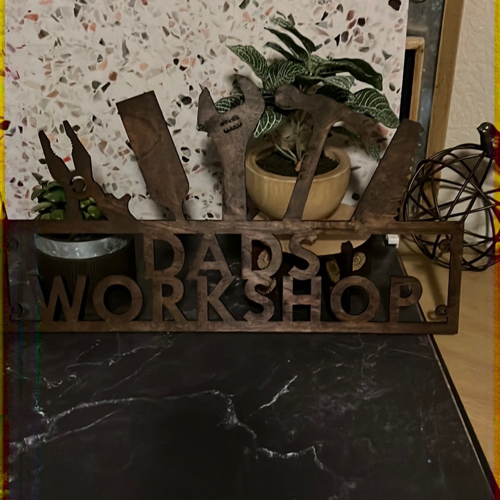 a hand made sign